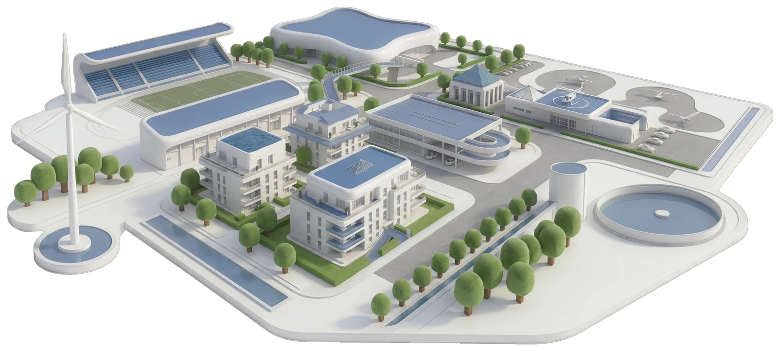 Plan NEOCITY — les 6 familles de systèmes NEOPOLYMERS